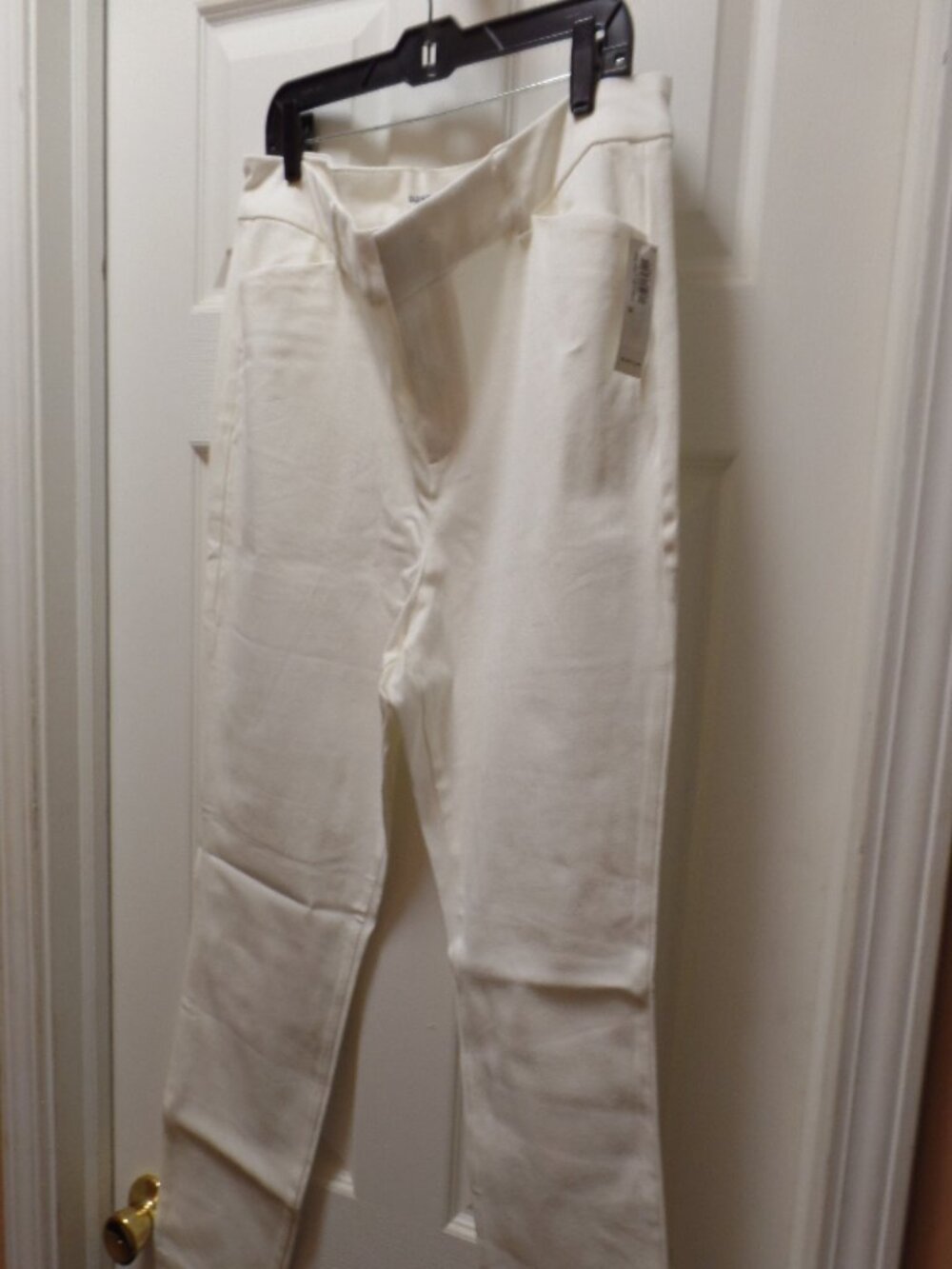 **NWT** Old Navy 16 XL Pixie Ankle Pants BRIGHT WHITE Blanca Optic Hamptons Chic